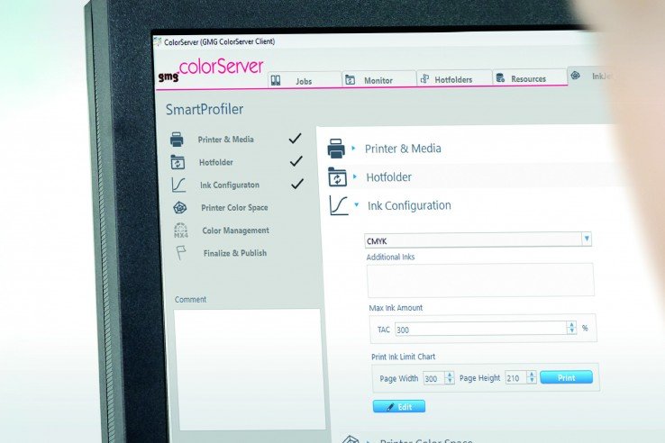 GMG ColorServer ofrece funciones innovadoras para aumentar la productividad y optimizar los flujos de trabajo.