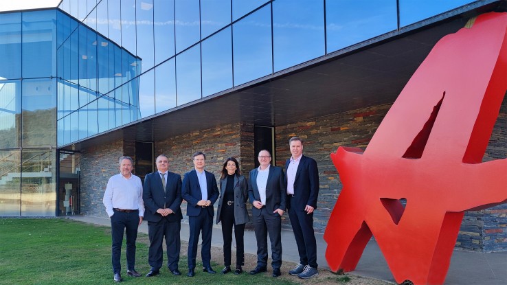 Visita de HEIDELBERG a las instalaciones de Alzamora Group en Olot, Girona.