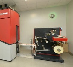 Prensa de etiquetas Xeikon CX3 instalada en InterPrint, empresa con sede en León. 