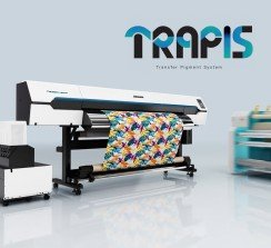 TRAPIS ofrece un proceso sencillo y ecológico, compuesto por una impresora de inyección de tinta y una calandra.