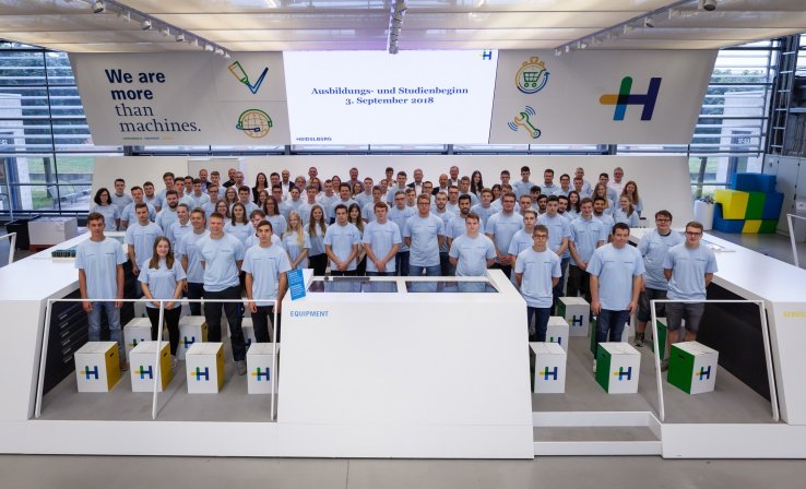 Heidelberg emplea a un total de 300 aprendices y estudiantes en diferentes instalaciones de Alemania.