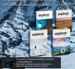 El papel Explorer se distingue por su gran blancura.