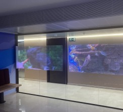 Una instalación audiovisual única en España en un entorno como una clínica hospitalaria.