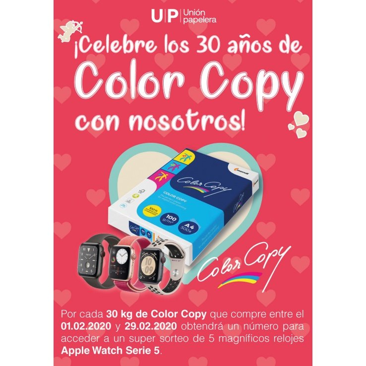 Sorteo de un Apple Watch Serie 5 para celebrar los 30 años de Color Copy.