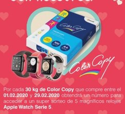 Sorteo de un Apple Watch Serie 5 para celebrar los 30 años de Color Copy.