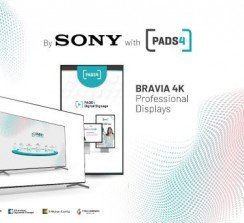 PADS4 se asocia con Sony para utilizar las pantallas profesionales BRAVIA y ofrecer una oferta de señalización digital perfecta.