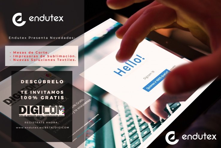 Endutex mostrará lo último en maquinaria y materiales para el mercado de la impresión digital.