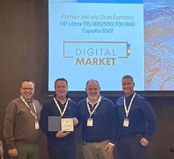 Álvaro van Der Eijk, Jorge Domínguez, Fernando Núñez y Alberto Córcoles durante la gala de entrega de premios.