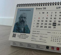 Monet, Van Gogh, Warhol, Kandinsky, Picasso o Dalí son algunos de los artistas que figuran en el calendario.