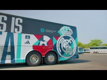 ROTULACIÓN AUTOBÚS REAL MADRID PRE-TEMPORADA EE.UU.